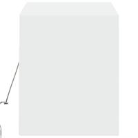 Tv-wandmeubel met LED-verlichting 100x31x35 cm wit - thumbnail