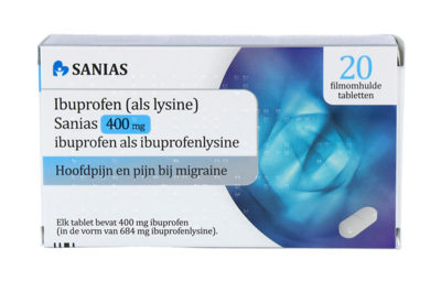 Sanias Ibuprofen (als Lysine) Sanias 400mg Tabletten