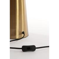 Light & Living TafellampPleat goud met wit Ø 40cm - 1882226 - thumbnail