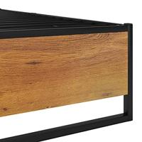 Bedframe metaal zwart 160x200 cm - thumbnail