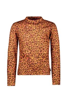 B.Nosy winter top meisjes - bruin - Toscha - print