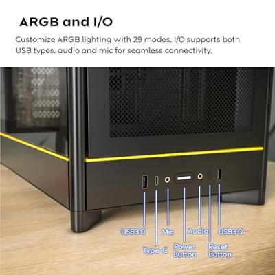 MONTECH MONTECH - HS01 schwarz Tempered Glass - Midi/Minitower Midi-tower Behuizing, Gaming-behuizing, PC-behuizing Zwart MONTECH MONTECH - HS01 schwarz Tempered Glass - Midi/Minitower Midi-tower Behuizing, Gaming-behuizing, PC-behuizing Zwart