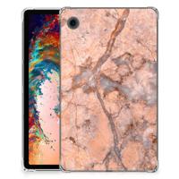 Samsung Galaxy Tab A9 Tablet Back Cover Marmer Oranje - thumbnail