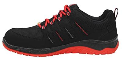 Elten werkschoenen - MADDOX - ESD S3 - zwart-rood - maat 41 - laag