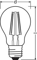OSRAM HOMELIGHTING 4058075466036 LED-lamp Energielabel E (A - G) E27 Peer 9 W = 60 W Neutraalwit (Ø x l) 35 mm x 105 mm 1 stuk(s) - thumbnail