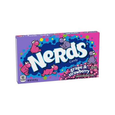 Nerds grape & strawberry theatre box (12x 141gr)