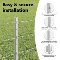 VidaXL Hek met paal zilver 0,4 x 25 m staal - thumbnail