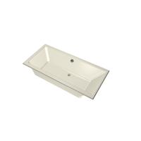 Xenz Kristal Ligbad - 160x75x48 - afvoer Midden - acryl - pergamon 6984-02 - thumbnail