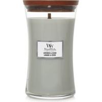 WoodWick lavender & cedar large candle - thumbnail