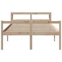 Seniorenbed met hoofdbord massief grenenhout 140x200 cm - thumbnail