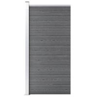 VidaXL Schuttingpaneel 95x186 cm hkc grijs - thumbnail