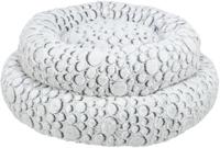 TRIXIE HONDENMAND MILA ROND PLUCHE WIT / GRIJS 60X60 CM - thumbnail