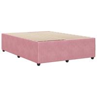 Bedframe fluweel roze 200x200 cm - thumbnail