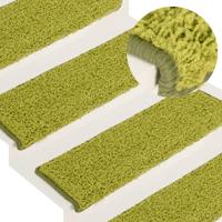 Trapmatten 15 st 65x21x4 cm Groen Rechthoekige Rand - thumbnail