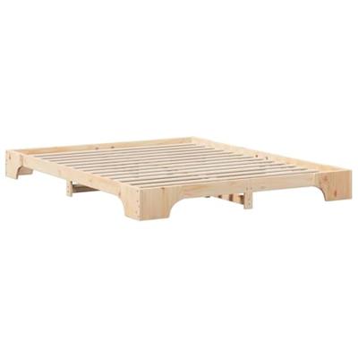 Bedframe Bruin 160 x 210 cm Massief grenenhout Bedframe Bruin 160 x 210 cm Massief grenenhout