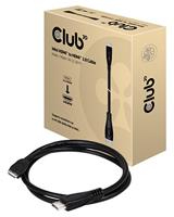 club3D HDMI Aansluitkabel HDMI-mini-C-stekker, HDMI-A-stekker 1.00 m Zwart CAC-1350 4K UHD HDMI-kabel - thumbnail