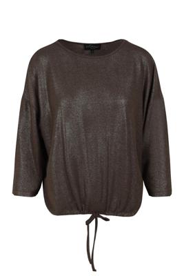 Elvira Casuals Top Britt E4 25-015 T-shirt Korte Mouw 1022 Dark Gold