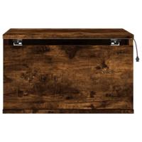 Nachtkastjes met LED's 2 st wandgemonteerd gerookt eikenkleurig - thumbnail