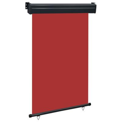 Balkonscherm 125x250 cm rood