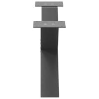 Salontafelpoten 2 st X-vormig 70x(30-31) cm staal antraciet - thumbnail