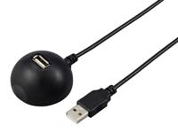 Renkforce USB-kabel USB 2.0 USB-A stekker, USB-A bus 1.50 m Zwart Dockingstation RF-5720418 - thumbnail