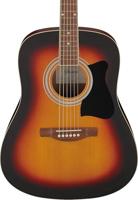 Ibanez V50NJP Open Pore Vintage Sunburst Jam Pack Quick Start westerngitaar-pakket - thumbnail