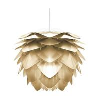 Umage Silvia Mini hanglamp brushed brass - met koordset wit - Ø 32 cm - thumbnail