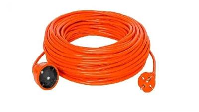 Enzo Verlengsnoer | PVC | oranje | 2x1qmm | 20m - 1167050