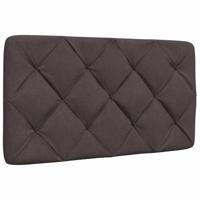 Bedframe met LED zonder matras 80x200 cm stof donkerbruin - thumbnail