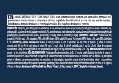 ADVANCE VETERINARY DIET CAT URINARY STRESS
