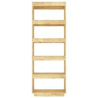 Boekenkast / kamerscherm 60x35x167 cm massief grenenhout - thumbnail