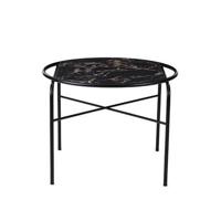 Warm Nordic Secant tafel rond marmer Black Gold - thumbnail