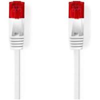 CAT6-kabel | RJ45 Male | RJ45 Male | U/UTP | 2.00 m | Snagless | Plat | PVC | Wit - thumbnail