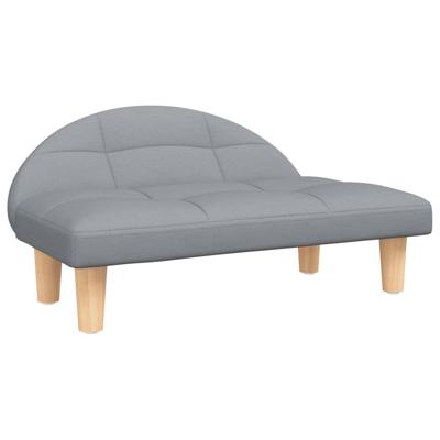 VidaXL Hondenmand 70x52x30 cm stof lichtgrijs