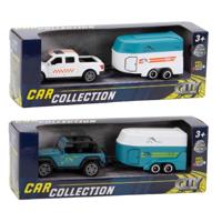City Car Collection Die-Cast Pick-Up met Paardentrailer 1:50 Assorti - thumbnail