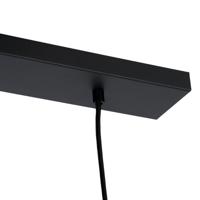 QAZQA Retro hanglamp zwart met helder glas langwerpig 3-lichts - - thumbnail