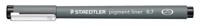 Staedtler pigment liner fineliner, ronde punt, schrijfbreedte 0,7 mm, zwart - thumbnail