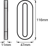 LEDVANCE LINEAR LED MOBILE IR USB WT LEDV 4058075399747 Tafellamp met accu Ovaal LED Koudwit Wit - thumbnail