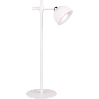 Oplaadbare LED Bureaulamp 3W - Warm Wit 3000K - Mat Wit Kunststof