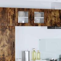 Keukenkast 2 pcs Gerookt eiken 40 x 31 x 40 cm Bewerkt hout - thumbnail