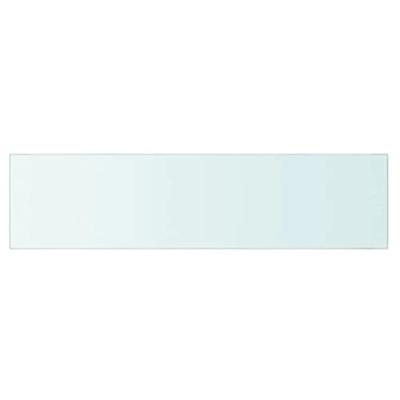 Wandschap transparant 110x20 cm glas