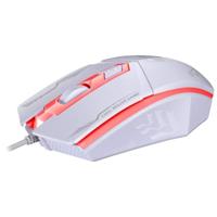 Chasing Leopard 199 USB 1600DPI drie-snelheid Instelbare LED-achtergrondverlichting Wired optische gaming muis lengte: 1.3 m (wit) - thumbnail