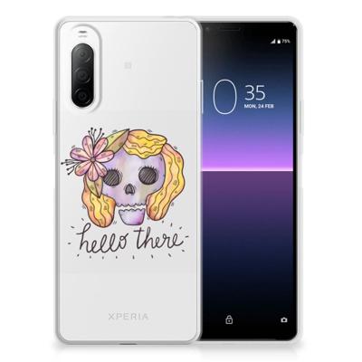 Silicone Back Case Sony Xperia 10 II Boho Skull Silicone Back Case Sony Xperia 10 II Boho Skull