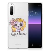Silicone Back Case Sony Xperia 10 II Boho Skull - thumbnail