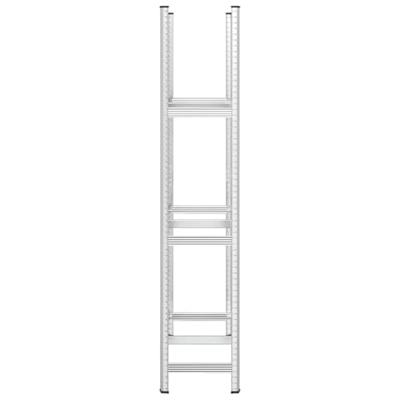 VidaXL Bandenrek 3-laags 110x40x200 cm staal zilverkleurig