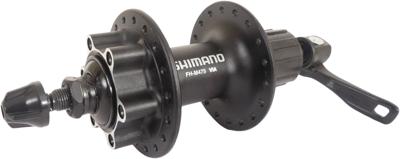 Shimano achternaaf 8/9/10 speed fh-m475 36 gaats 6 bouts met remschijf bevestiging zwart