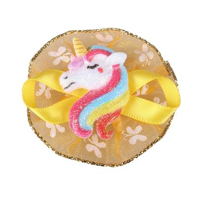 QHP Showbows Unicorn geel