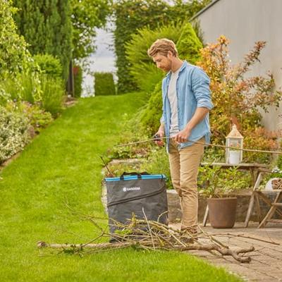 GARDENA snoeischaar premiumcut pro voor droog hout met aambeeldsnede (grijs/turquoise, 24 mm snoeidiameter)