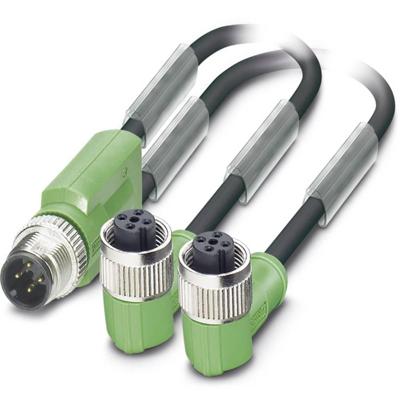 Phoenix Contact 1669026 Sensor/actuator connector, geassembleerd M12 Aantal polen (sensoren): 3 Adapter, Y-vorm 3.00 m 1 stuk(s)