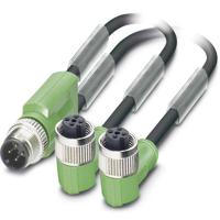 Phoenix Contact 1669026 Sensor/actuator connector, geassembleerd M12 Aantal polen (sensoren): 3 Adapter, Y-vorm 3.00 m 1 stuk(s) - thumbnail